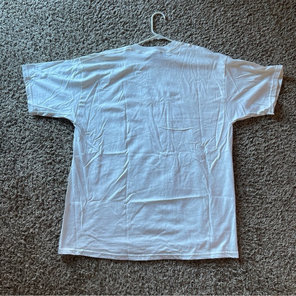 VTG Bud Light Tshirt white w/ American flag - Picture 8 of 11